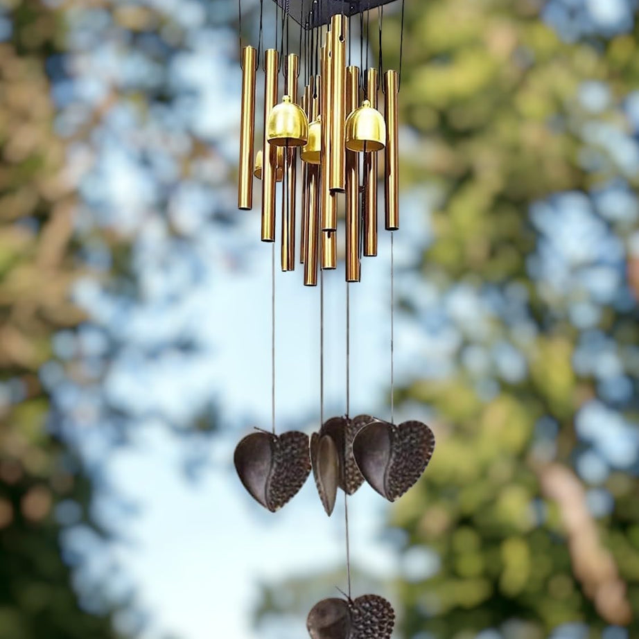 Paradigm Pictures Wind Chimes for Home Balcony Decoration Items - (Pipes & Hanging Bells)