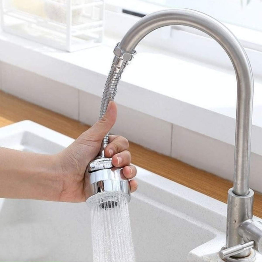 Leeonz 360 Degree Flexible Faucet Nozzle Sink Faucet Spray Water Out Small Faucet Kitchen Faucet Head Water Saving Tap With 2 Modes Spray Head Moveable kitchen Nozzle Filter Water Tap Head