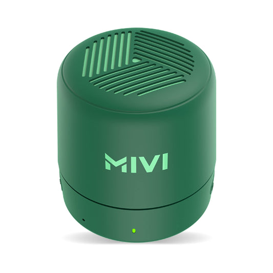 Mivi Play Bluetooth Speaker with 12 Hours Playtime. Wireless Speaker Made in India with Exceptional Sound Quality, Portable and Built in Mic-Green