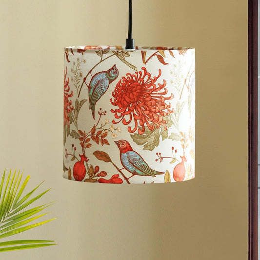 ExclusiveLane 'Chirping Birds' Pendant Hanging Light for Living Room (8.1 Inch) | Handcrafted Pendant Light for Ceiling Light for Living Room Hanging Light for Balcony Hanging Lamp for Bedroom