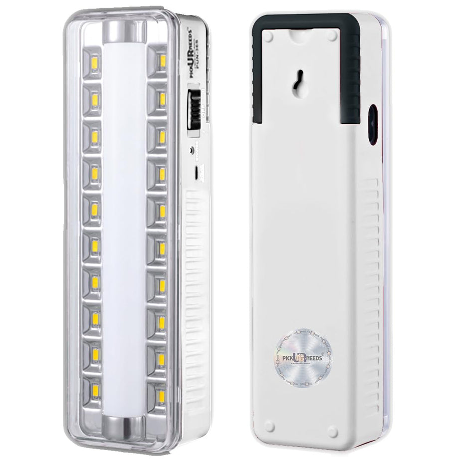 Pick Ur Needs Rechargeable Home Emergency Tube +10 SMD LED Floor Lantern Lamp Light (White)