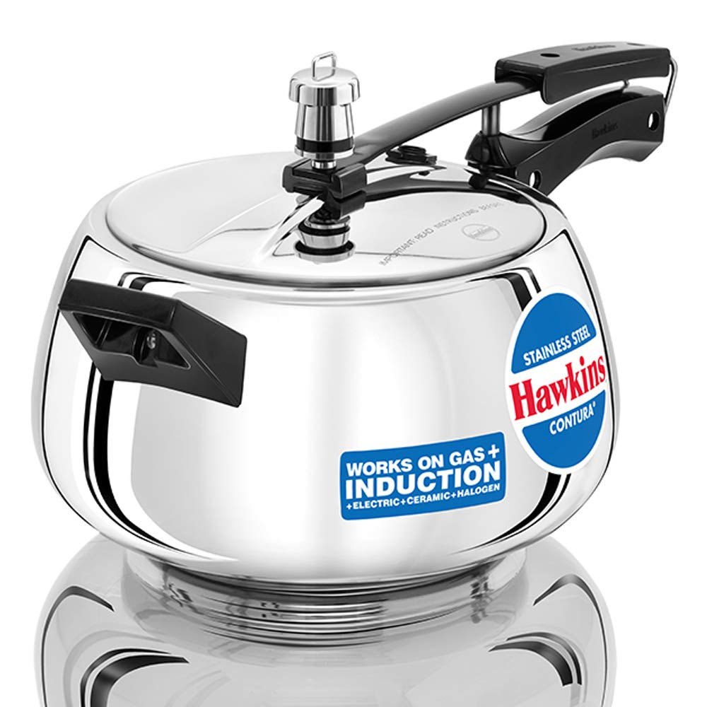 Hawkins Stainless Steel Contura Pressure Cooker 5 litres