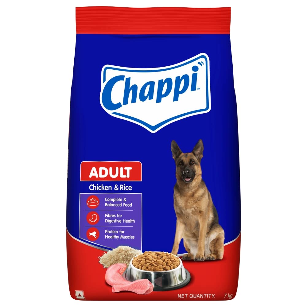 Chappi Adult Dry Dog Food, Chicken & Rice, 7 kg Pack