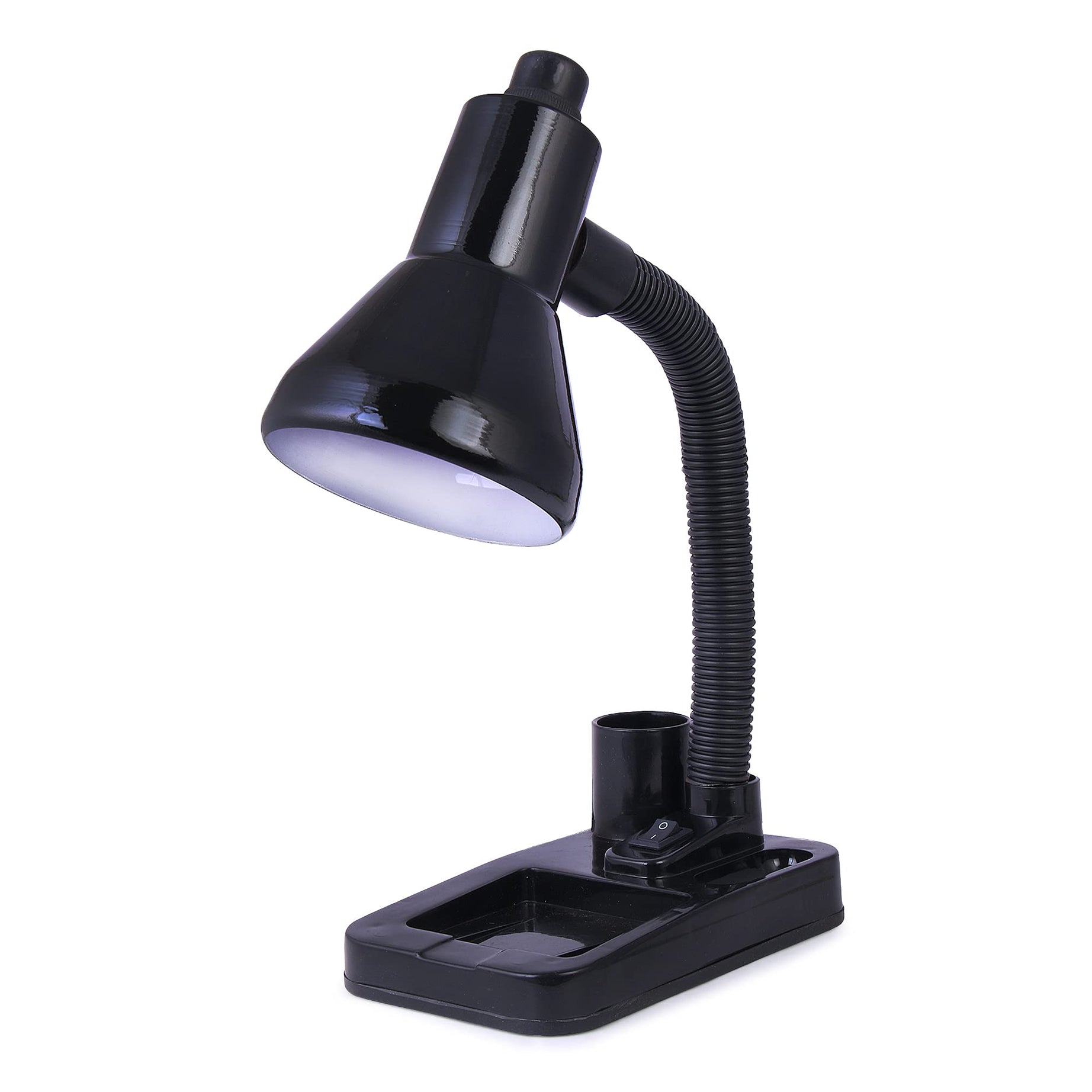 ESN 999 Stylish Black Adjustable LED Table Lamp For Home/Office/Study (Bulb Not Included, Pack Of 1,Plastic)