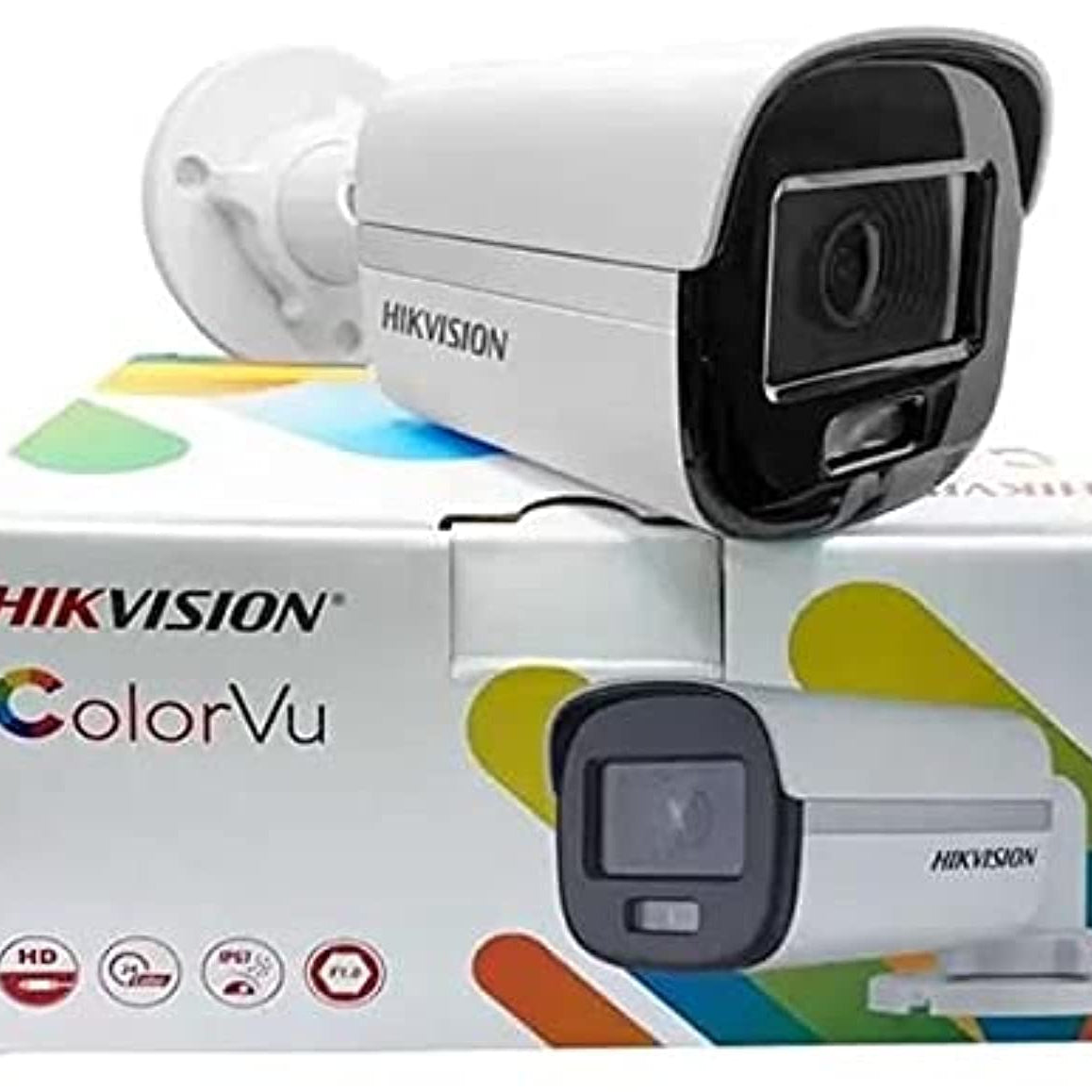 HIKVISION 2 MP White Night Colour Vu IR Full HD Bullet Night Vision Wireless Camera, 1080P DS-2CE10DF0T-PFS 3.6 mm