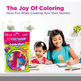 Cello ColourUp Celebration Kit|Coloring Kit includes Crayons, Sketch Pens, Coloured Pens & Activity Book|Best Gift Set for Kids Birthdays, Return Gifts & Diwali Presents