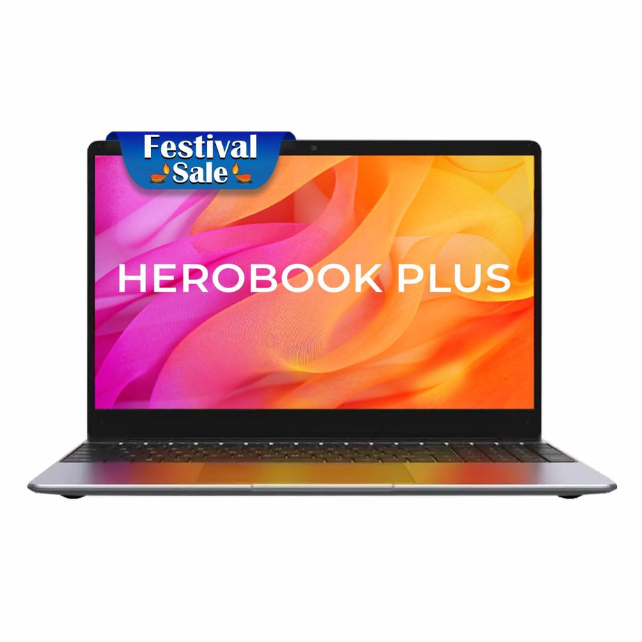 Chuwi HeroBook Plus 15.6" FHD Laptop, Intel Celeron N4020 Dual Core Processor Upto 2.80GHz, 8GB RAM, 256GB SSD, Intel UHD Graphics, Windows 11,WiFi 6,Webcam,BT 5.2,HDMI Port,38Wh, 1.74kg (Iron Gray)