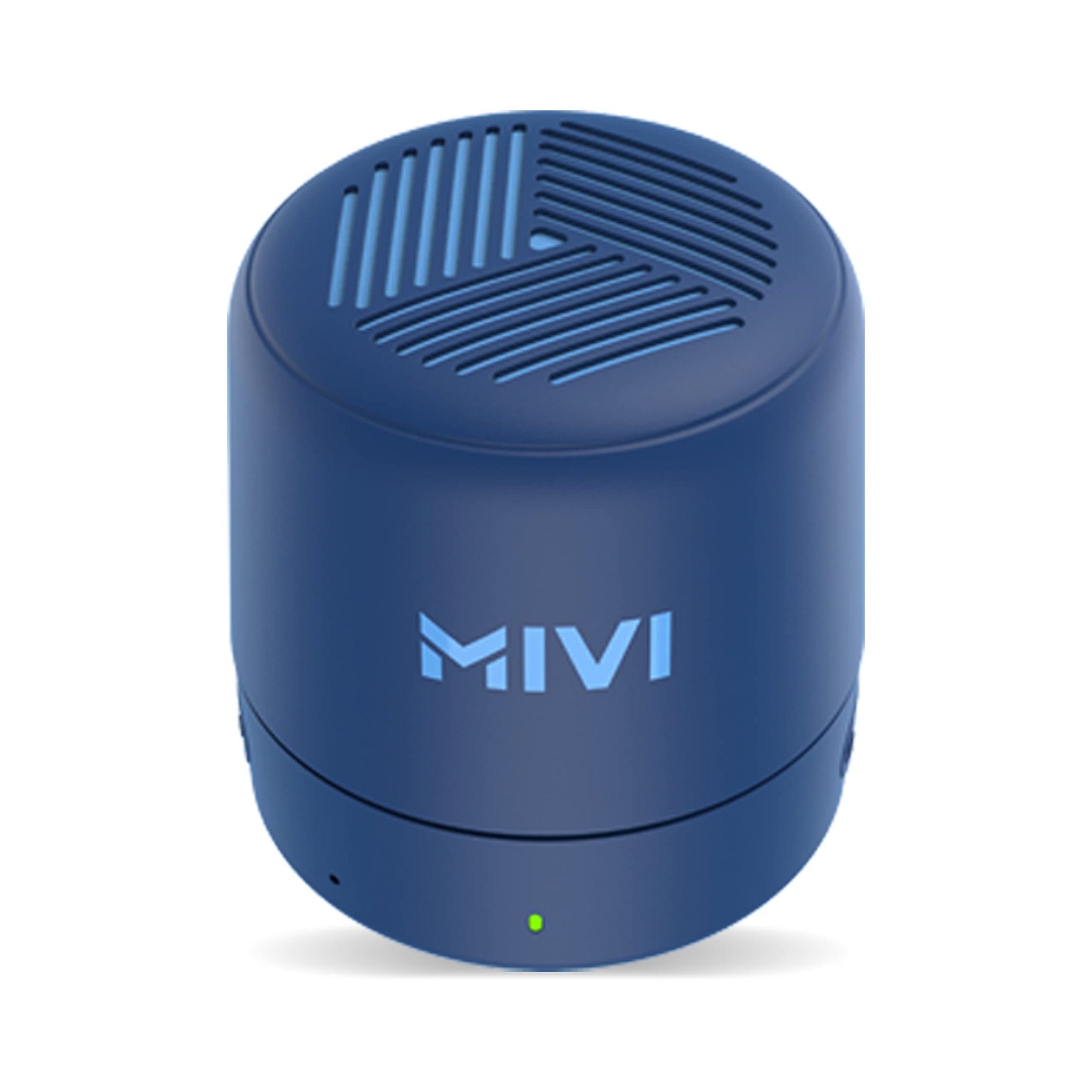 Mivi Play Bluetooth Speaker with 12 Hours Playtime. Wireless Speaker Made in India with Exceptional Sound Quality, Portable and Built in Mic-Blue, One Size