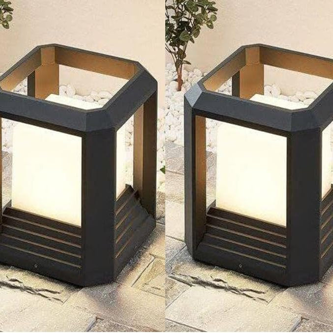 G CHHARIYA TRADERS GATE LIGHT for HOME GATE PILLAR WATERPROOF PACK of 2 (BULB NOT INCLUDED)