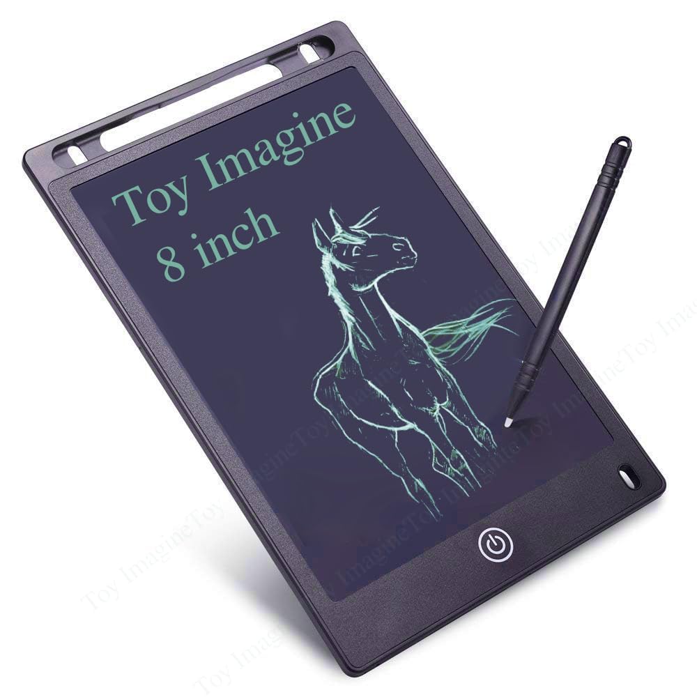 Toy Imagine™ 8.5 inch LCD Writing Tablet Pad for Kids. Digital Magic Slate | Electronic Notepad | Scribble Doodle Drawing Rough Pad | Kids Toys Best Birthday Gift for Boys & Girls