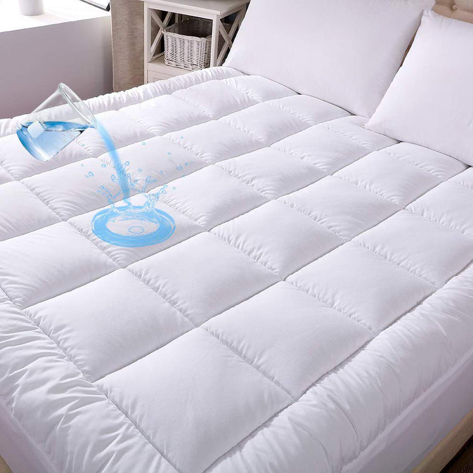 AVI Presents New Waterproof & Dustproof 400 GSM Mattress Topper - White(48"x72")