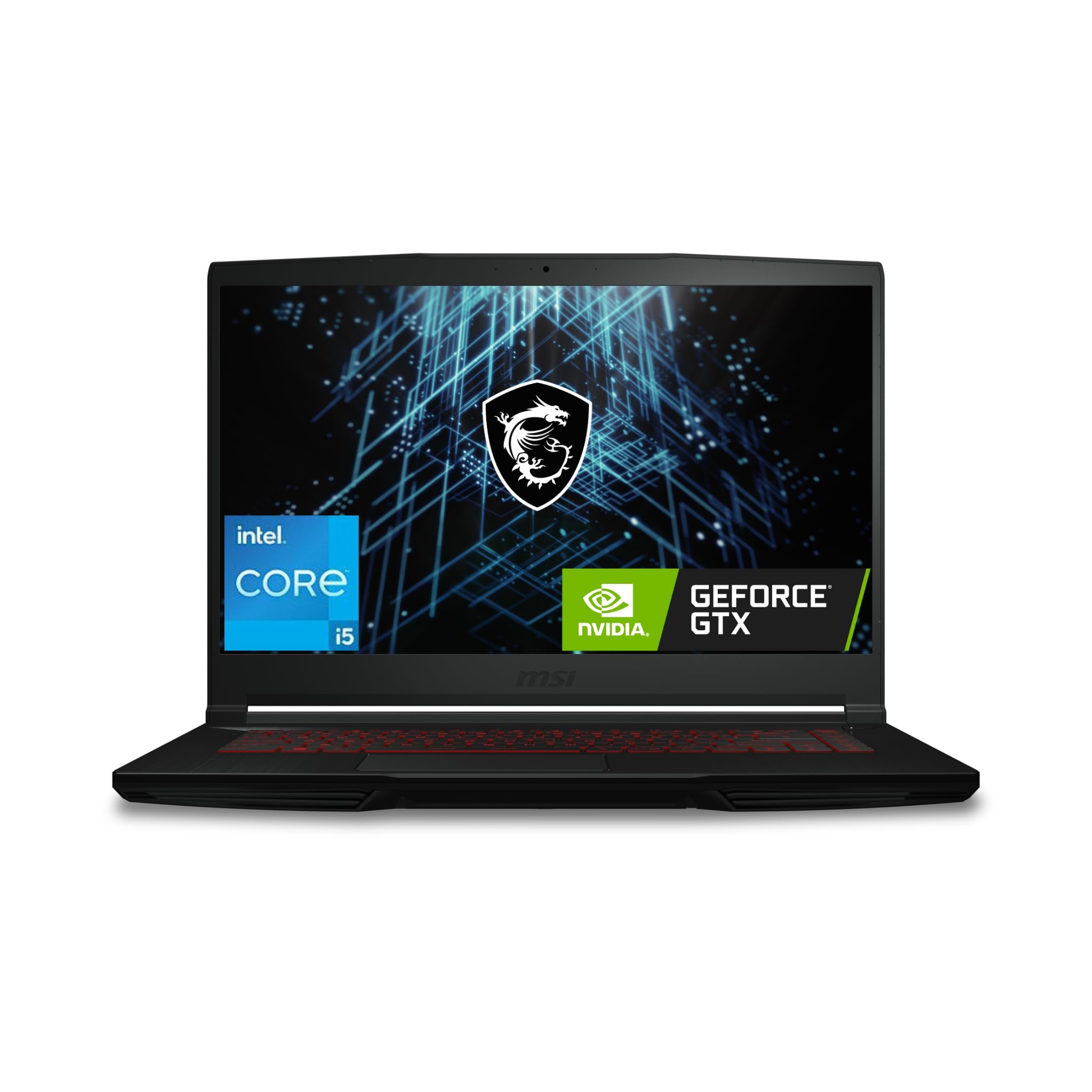 MSI GF63 Thin, Intel Core i5-11260H, 40CM FHD 144Hz Gaming Laptop (8GB/512GB NVMe SSD/Windows 11 Home/Nvidia GeForce GTX 1650, GDDR6 4GB/Black/1.8Kg), 11SC-1477IN