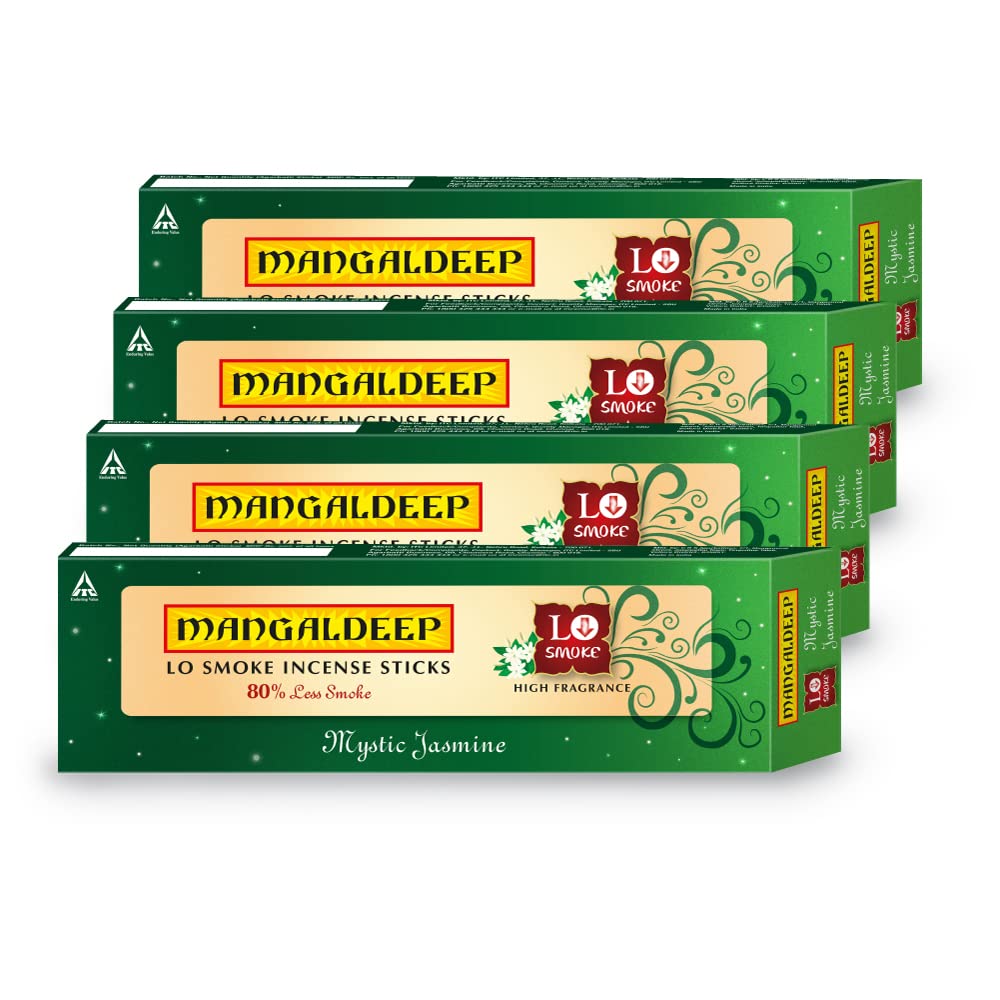 Mangaldeep Lo Smoke Incense Sticks - Majestic Jasmine 200 sticks