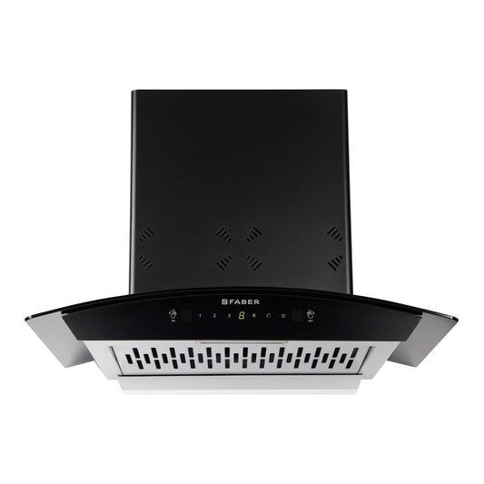 Faber60cm 6 way Silent Suction,1250m3/hr, Autoclean Chimney, 12Yr Warranty on Motor(2Yr Comprehensive) Autoclean Alarm(HOOD EVEREST 3D IN HC SC FL LG 60||Filterless||Touch&Gesture Control||Light Grey)