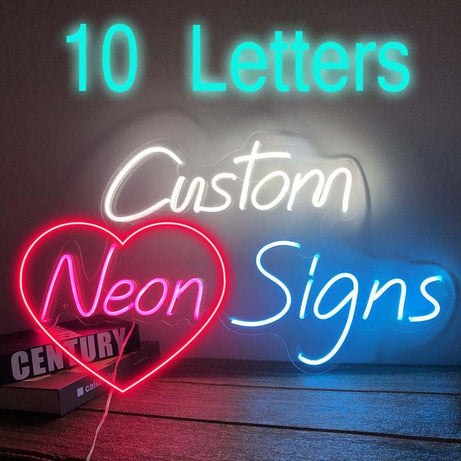 EnsureTech Customized Name Neon Light | Neon Lights For Wall | Couple Name Night Lamp | Neon Sign Board Plate Alphabet Letters For Home Bar Decoration, Bedroom, Cafe, Birthday Gift