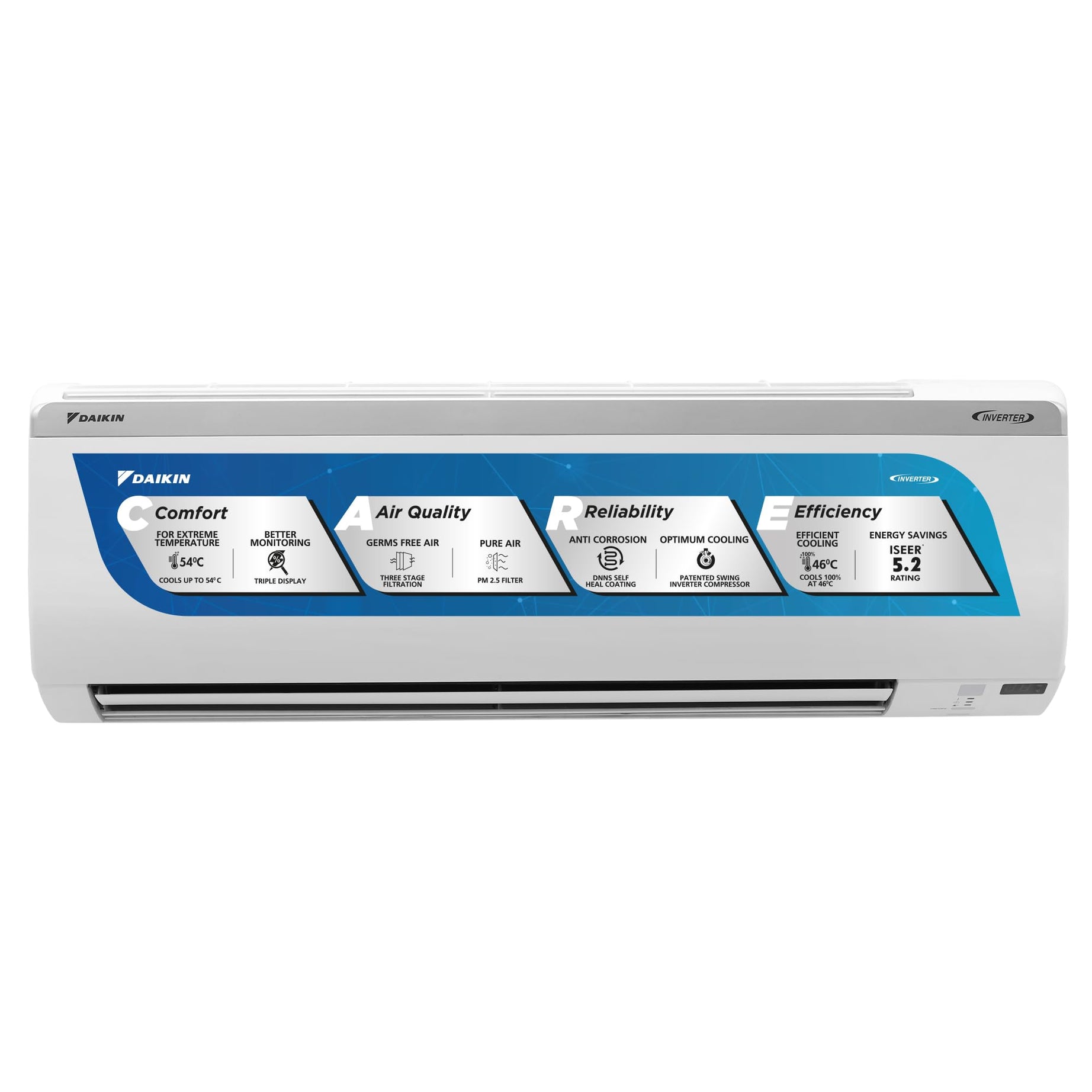 Daikin 1 Ton 5 Star Inverter Split AC (Copper, PM 2.5 Filter, 2022 Model, MTKM35U, White)