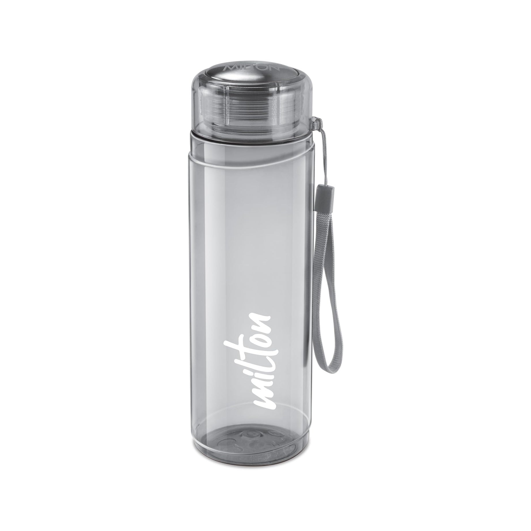 MILTON Hector 1000 Water Bottle, 1 Litre, Reusable Plastic Fridge Bottle, BPA Free and Leak Proof Bottles for Travel, Work, Pack of 1, Grey