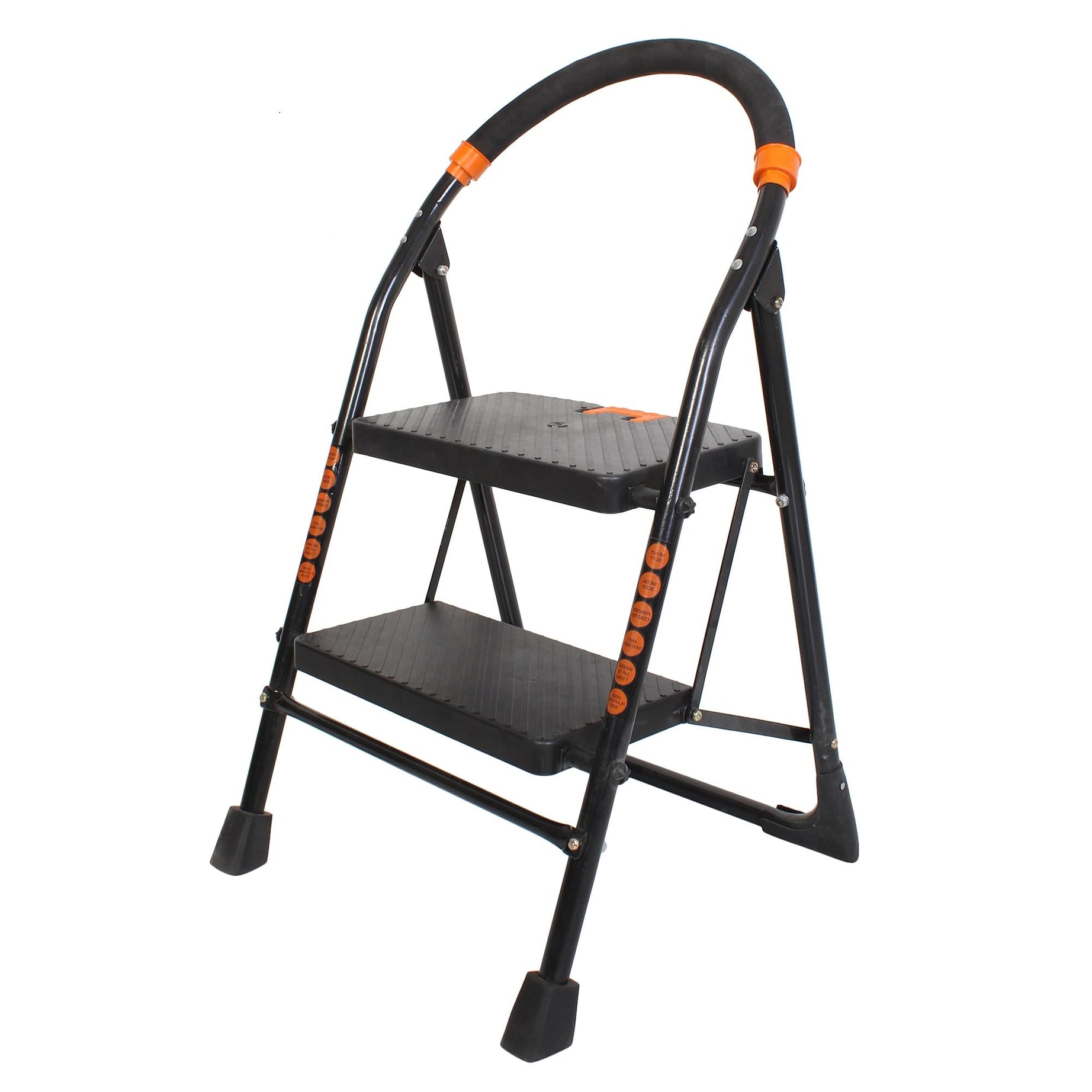 OBBO-NISHIKA 2 Step Ladder for Home Foldable Ladder for Home & Office use, Durable, Wide, Anti-Skid, Lightweight & Easy to Carry