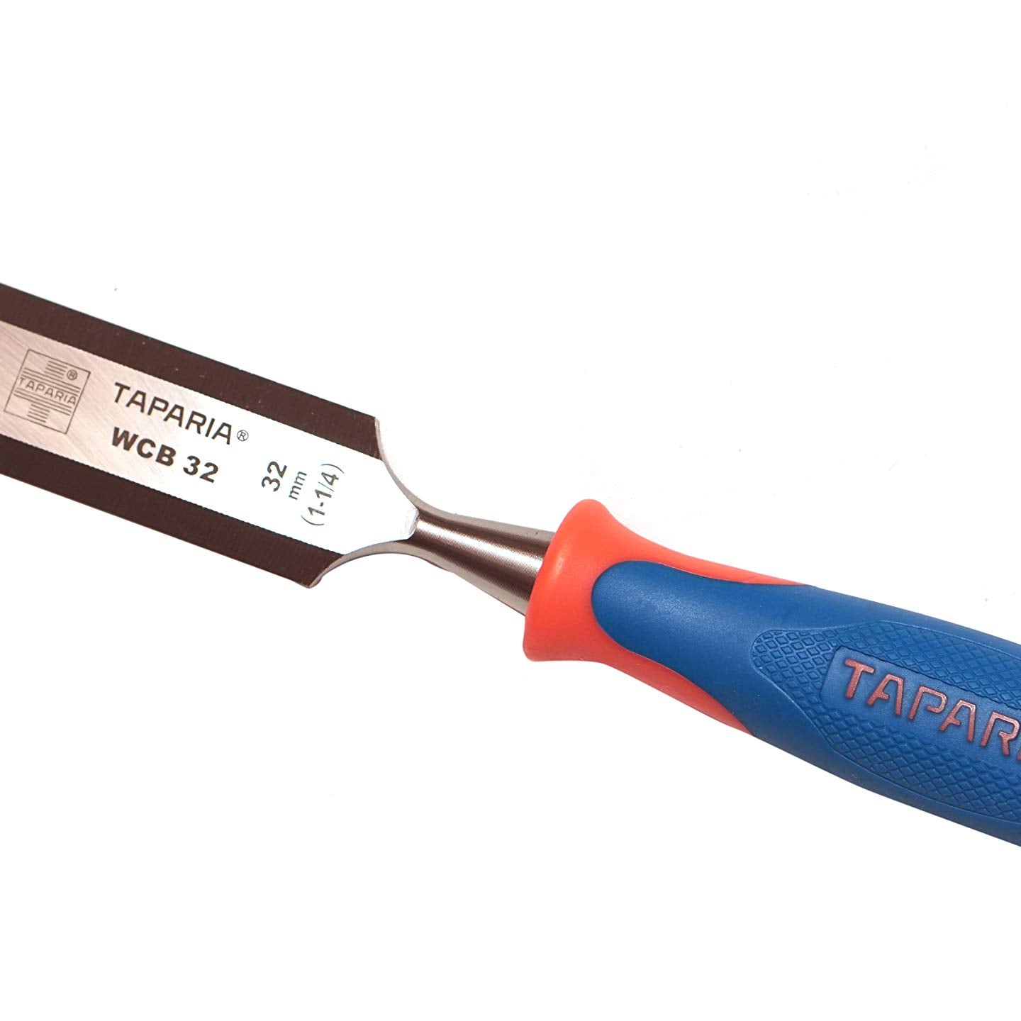 Taparia WCB32 Steel (32mm) Bevelled Edge Chisel (Blue and Silver)