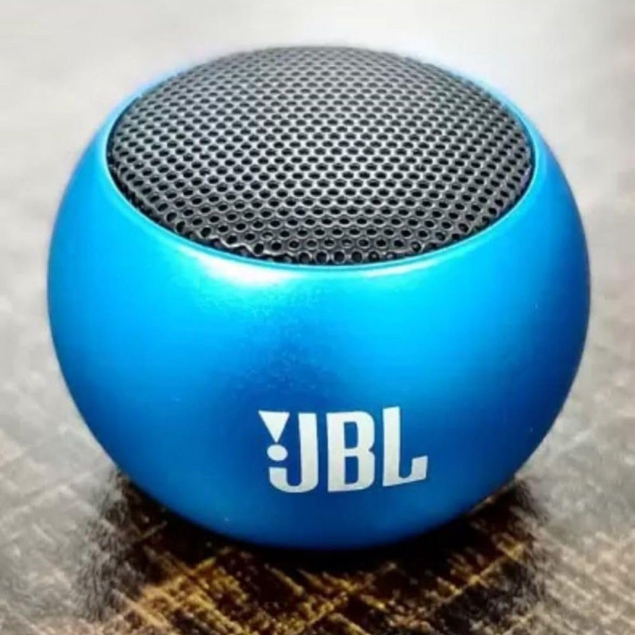 AK TELECOM ONLINE- Mini J.B-L Speaker Boost 4 Colourful Wireless Bluetooth Speaker, Mini Electroplating Round Steel, Random Colour (Pack of 1)