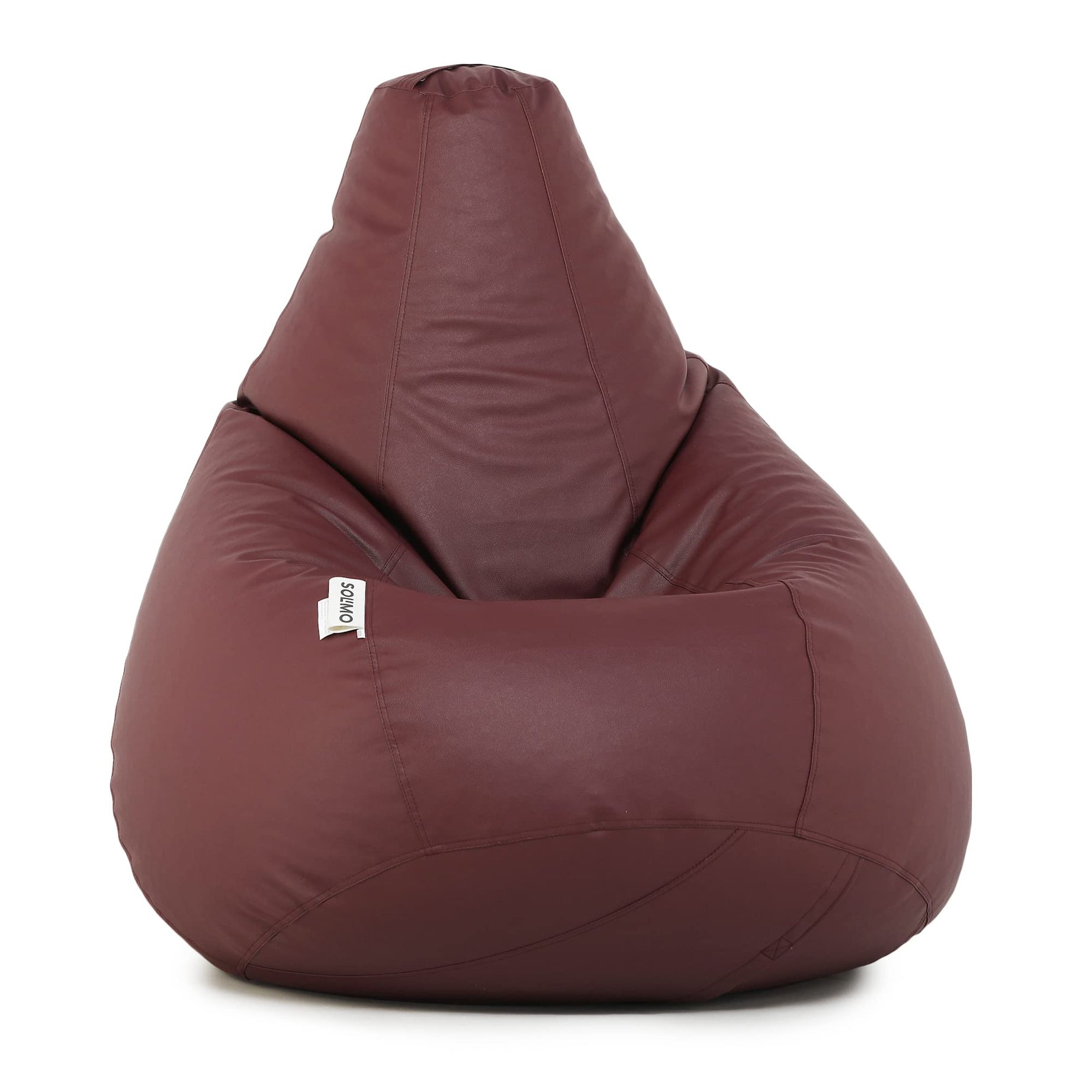 Amazon Brand - Solimo XXXL Bean Bag Cover (Maroon) | Faux Leather