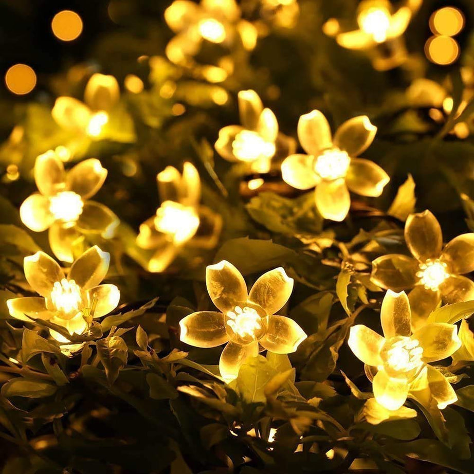 fizzytech Flower Fairy led String Light 25 led 4 Meter Length Lights of Home Decoration Diwali plastic Light for Party Birthday Diwali Christmas, Lights of Home Decoration - Gold