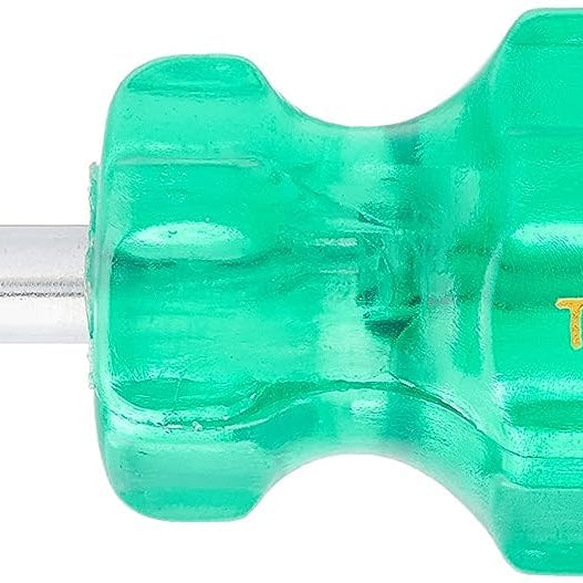 Taparia 974 Steel Two in One Stubby Screw Driver (Green and Silver)