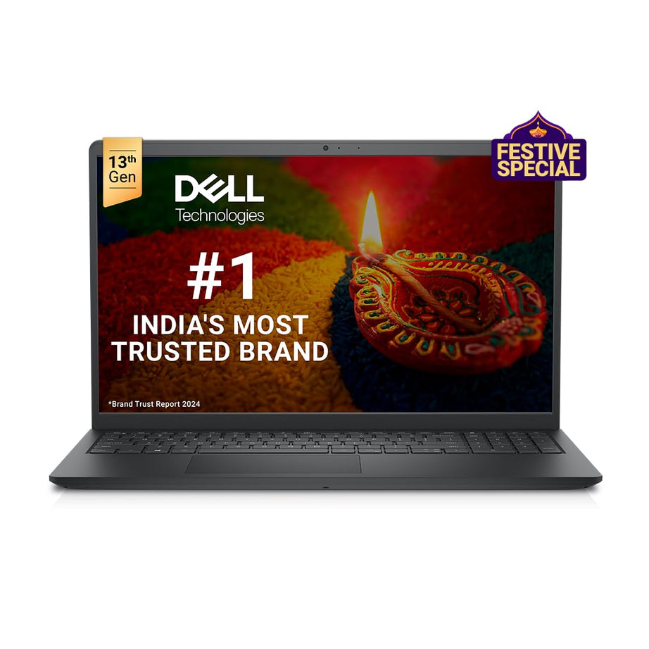 Dell Inspiron 3530 Thin & Light Laptop, 13th Gen Intel Core i3-1305U/8GB/512GB SSD/15.6" (39.62cm) 120Hz Refresh Rate on a FHD IPS Display/Windows 11 + MSO'21+McAfee 15 Month/Carbon Black/1.62kg