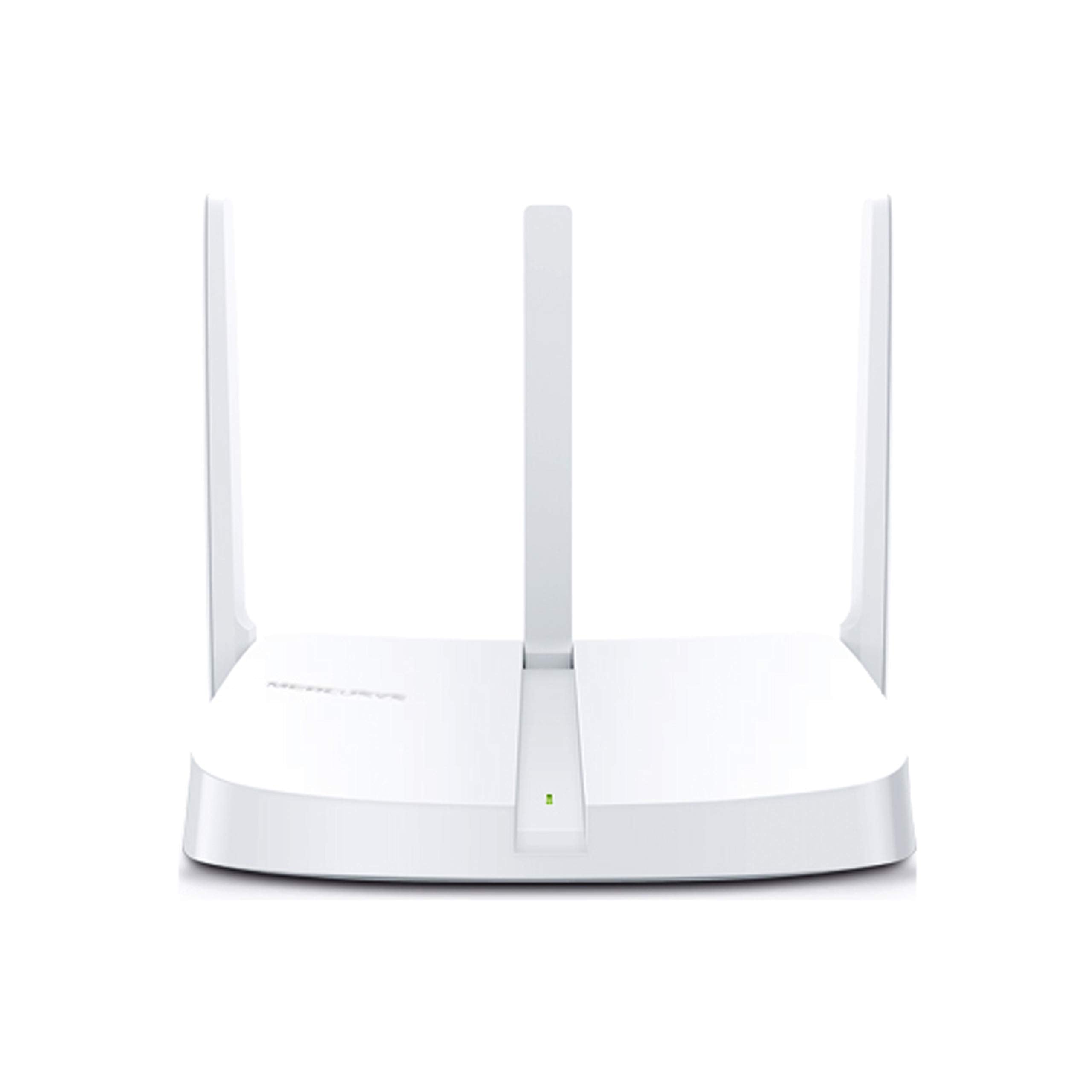 MERCUSYS MW305R 300Mbps Wireless Single_Band Wi-Fi/WiFi Router with Three 5dBi Antennas, Parental Control, MediaTek Chipset (White)