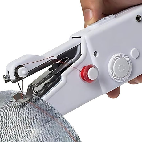 Drumstone ( NEW STOCK WITH 15 YEARS WARRANTY ) Portable Handheld Electric Sewing Machine, Mini Stitch Cordless Fabric Clothes Sewing Tool