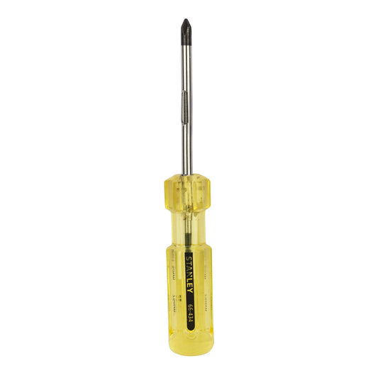 Stanley 62-434 Phillips ® 2 in 1 Screwdriver-PH1 x FLAT (5mmx75mm, Yellow)