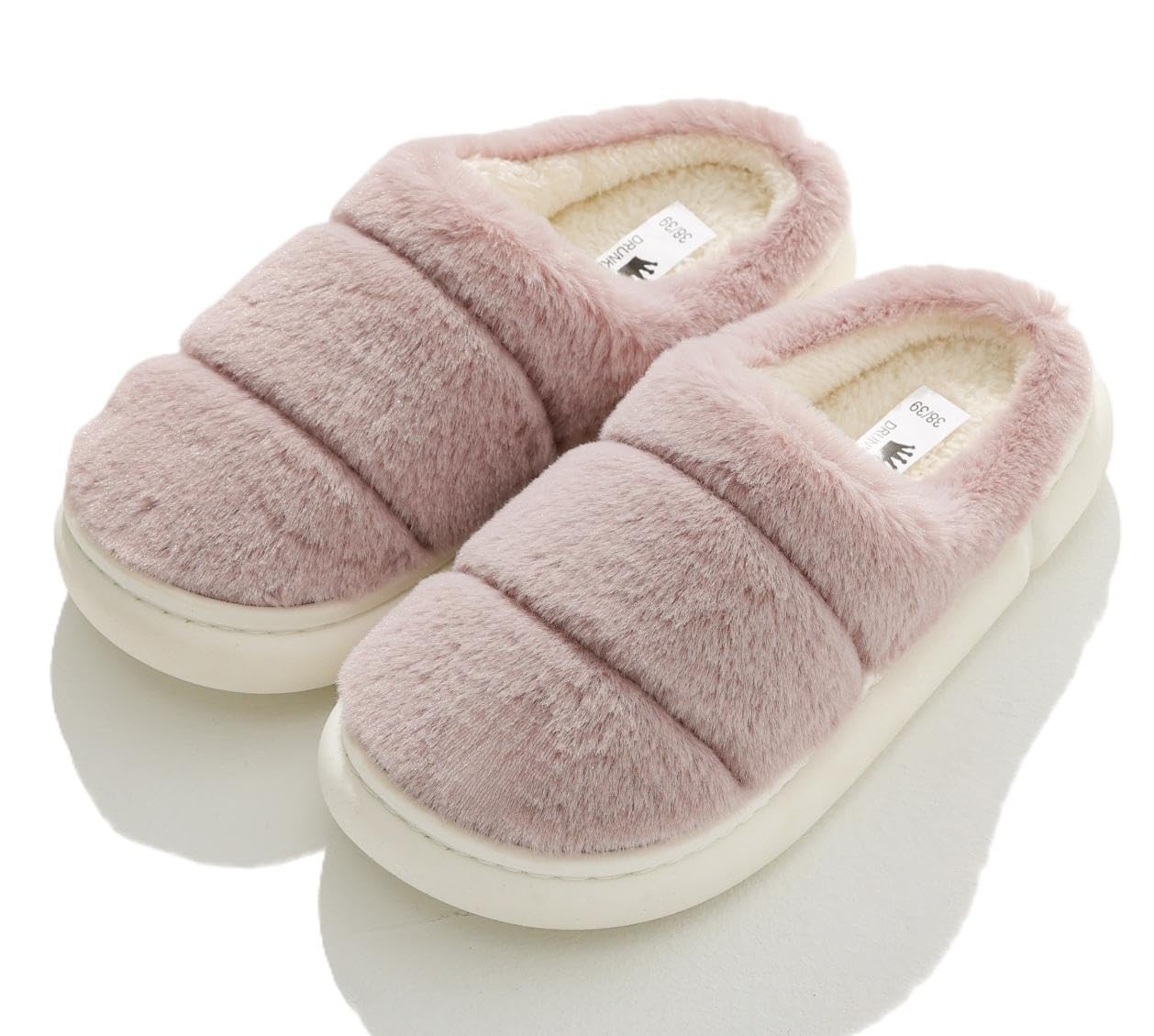 DRUNKEN Slippers For Women Men Winter Sandals Casual Flats Home Footwear Man Girls Sliders Flip Flops Chappals Ladies Clogs Sleeper Slides Stylish Ortho Soft Pink 5-6UK