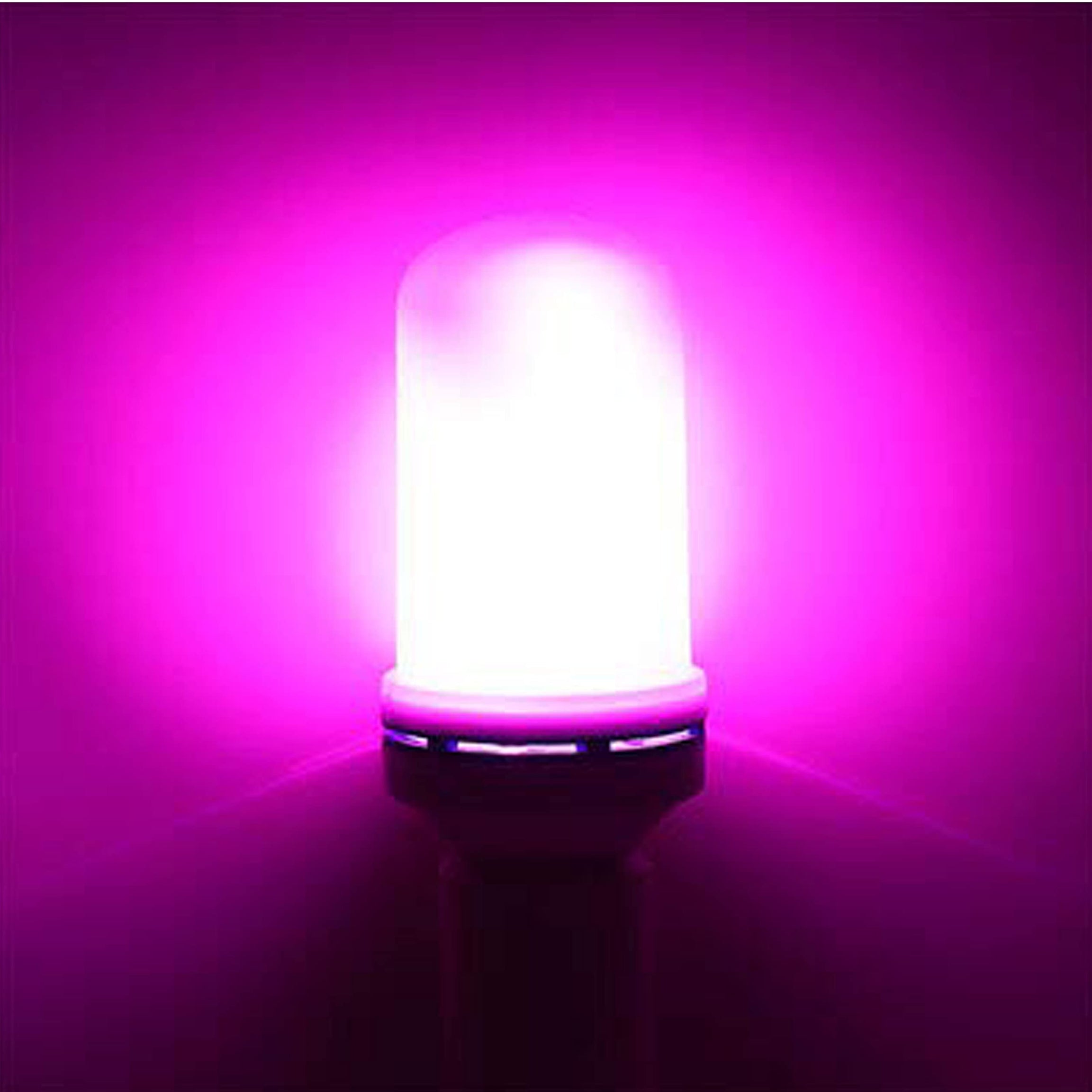 Aivyansh Acrylic Plastic Flame Led Bulb Simulated E27/E26/B22 Flickering Atmosphere Lighting Burning Light Bulb for Home Decorative Item (Purple_Pack of 1)