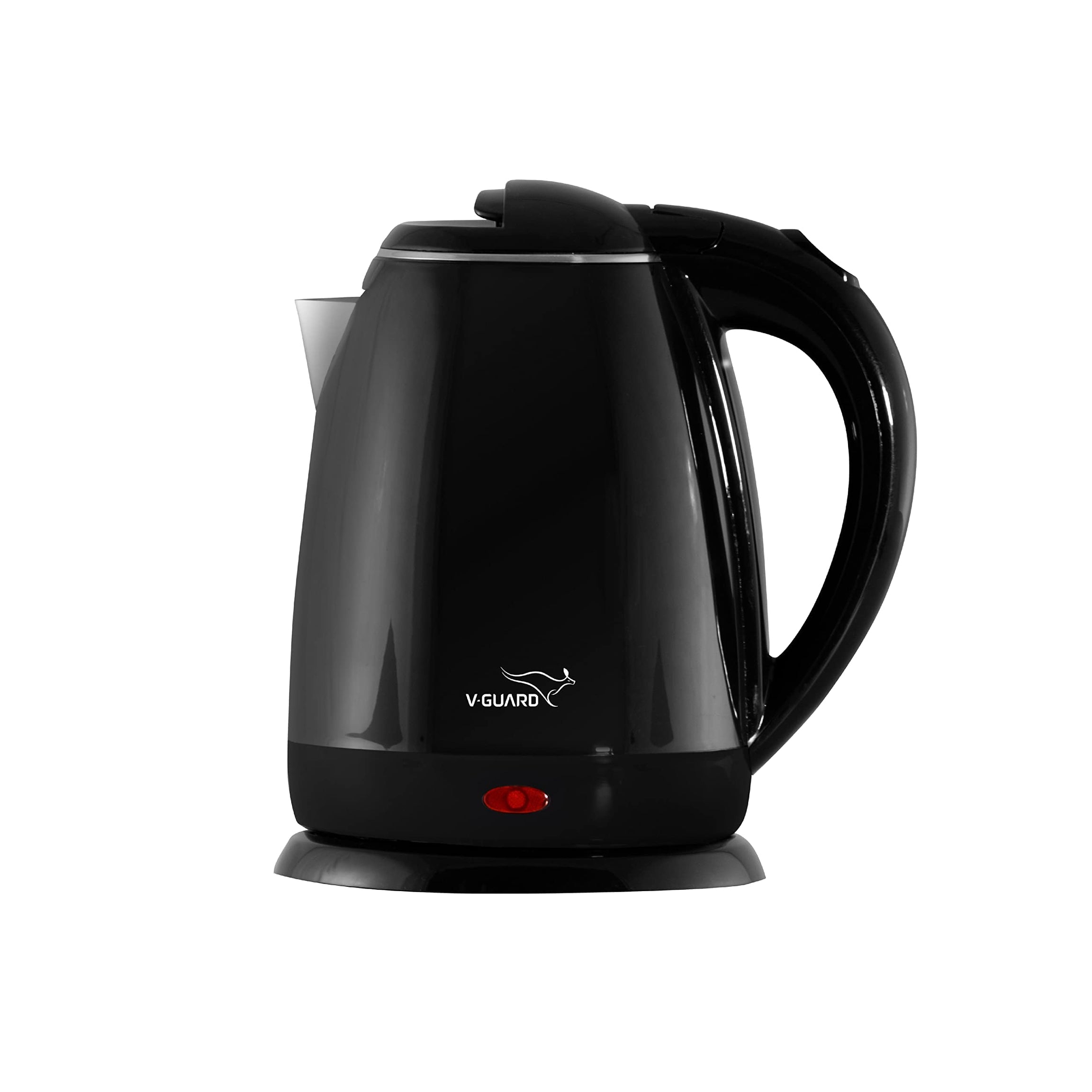 V-Guard VKP15 Prime 1.5 Litre Electric Kettle for hot water | Double Wall with Cool Touch Body | 2 year warranty |1500 Watt |Plastic | Black