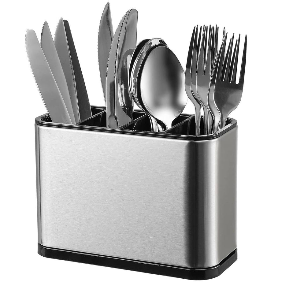 GopalLal Surface Cutlery Drainer Stainless Steel Organizer Caddy Kitchen Utensils Chopsticks Holder Drying Rack Basket (pack of 1)