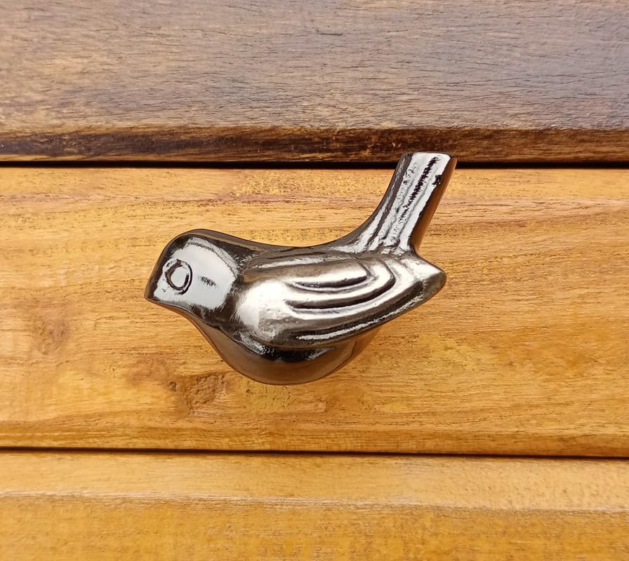 MIX&MATCH HOME IMPROVEMENT Knobs Antique Black Sliver Animal Birds Style Art Decorative Drawers Dresser Cabinet.