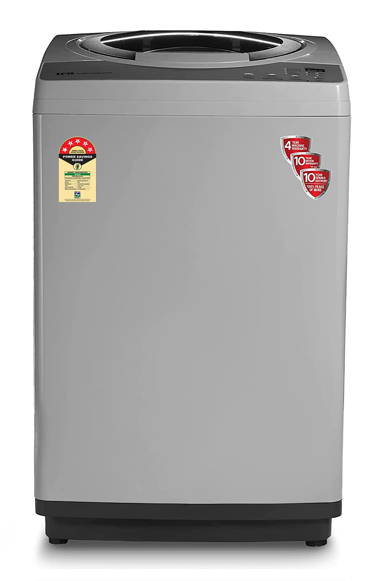 IFB 7.0 Kg 5 Star Fully Automatic Top Load Washing Machine Aqua Conserve (TL-RES 7.0KG AQUA, Light Grey, Hard Water Wash, 4 Years Comprehensive Warranty)