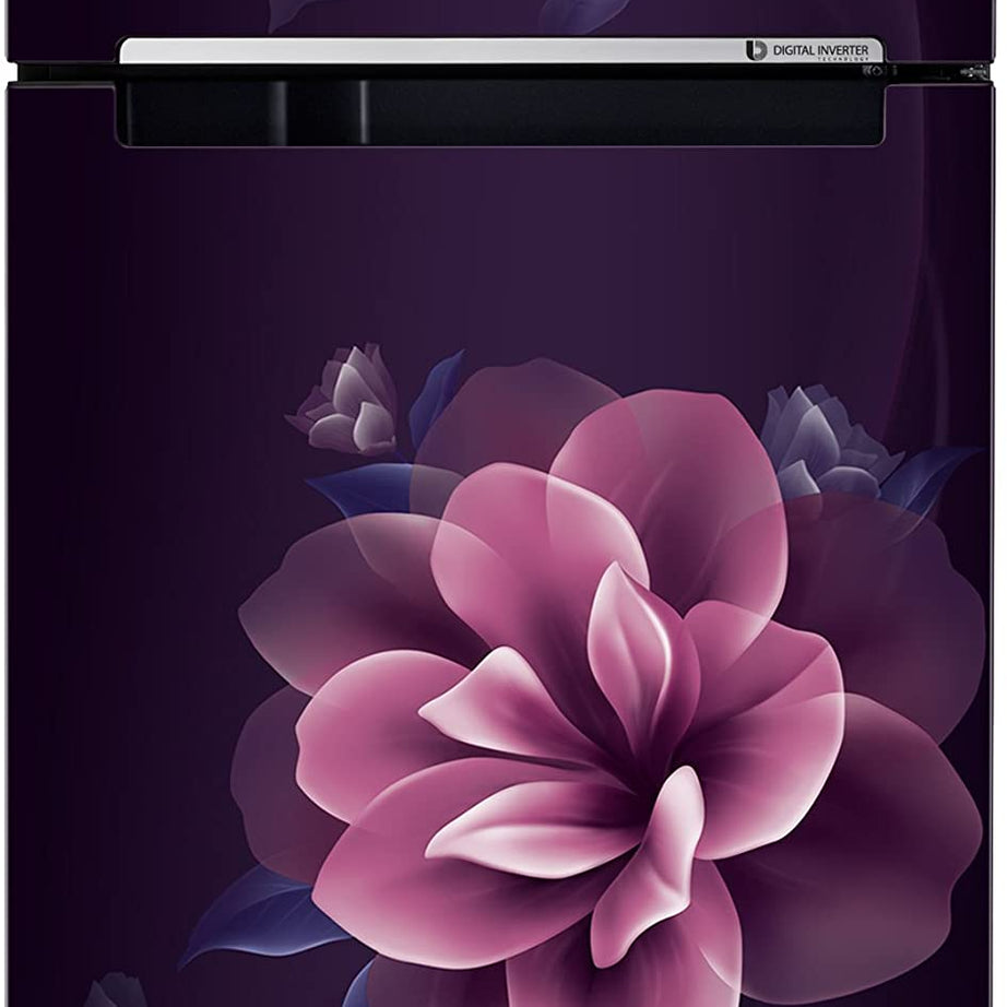 Samsung 236L 2 Star Digital Inverter Frost-Free Double Door Refrigerator Appliance (RT28C3022CR/NL,Camellia Purple