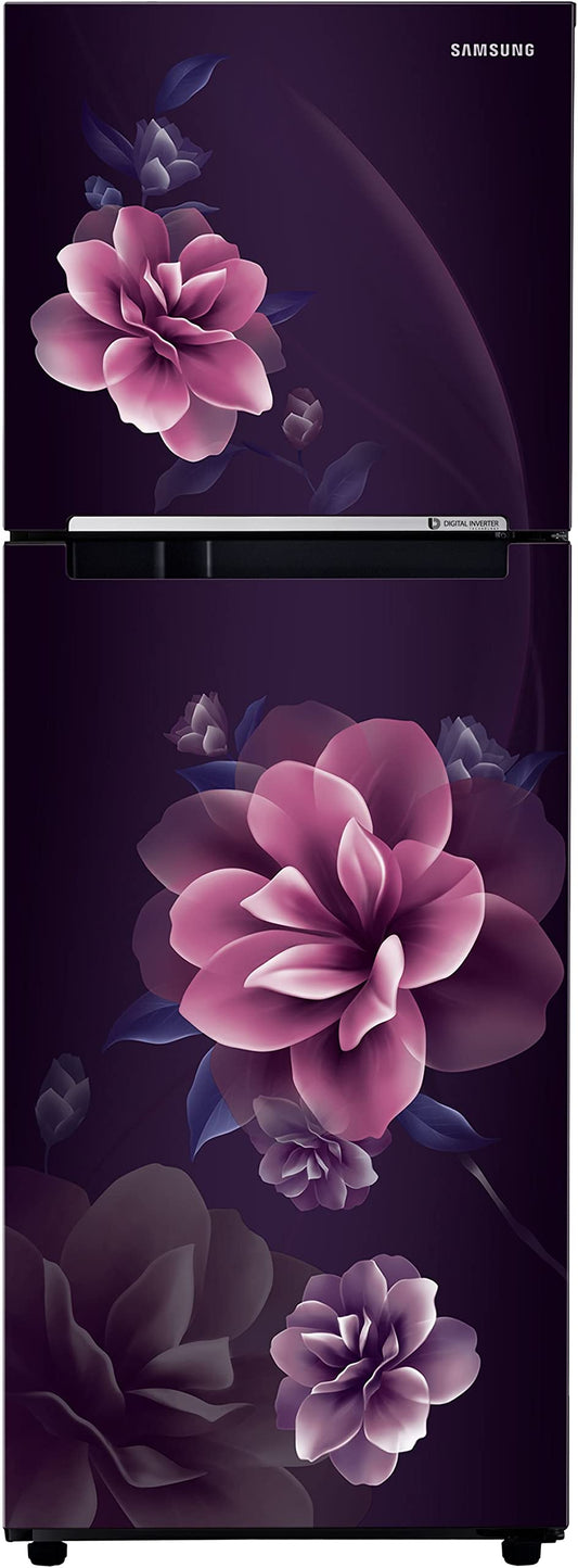 Samsung 236L 2 Star Digital Inverter Frost-Free Double Door Refrigerator Appliance (RT28C3022CR/NL,Camellia Purple