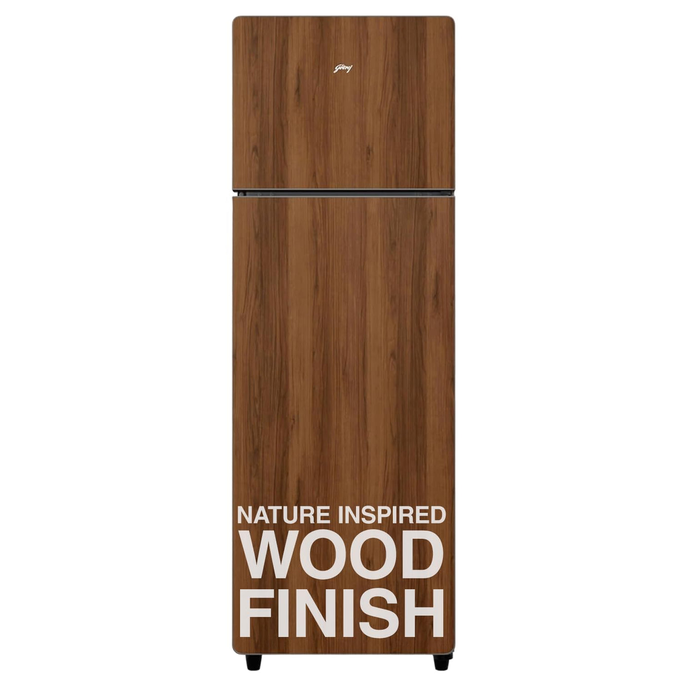 Godrej 244 L 2 Star Wood Finish, 30 Days Farm Freshness, Frost Free Inverter Double Door Refrigerator (2024 Model, RT EONVOGUE 280B RI WT WD, Walnut Wood)