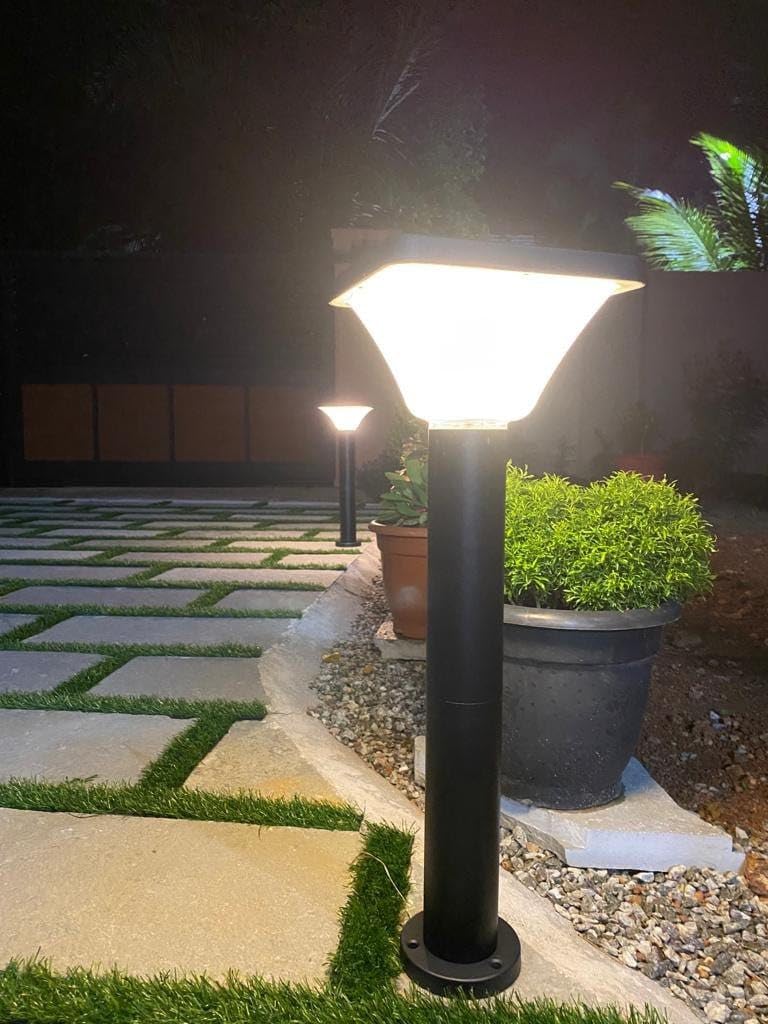 FALPOS Standing Light Outdoor Waterproof Lawn Lamp Community Villa Simple Led Light Park Garden Floor Lamp floor lamps living room (Color : Black, Size : 60cm)