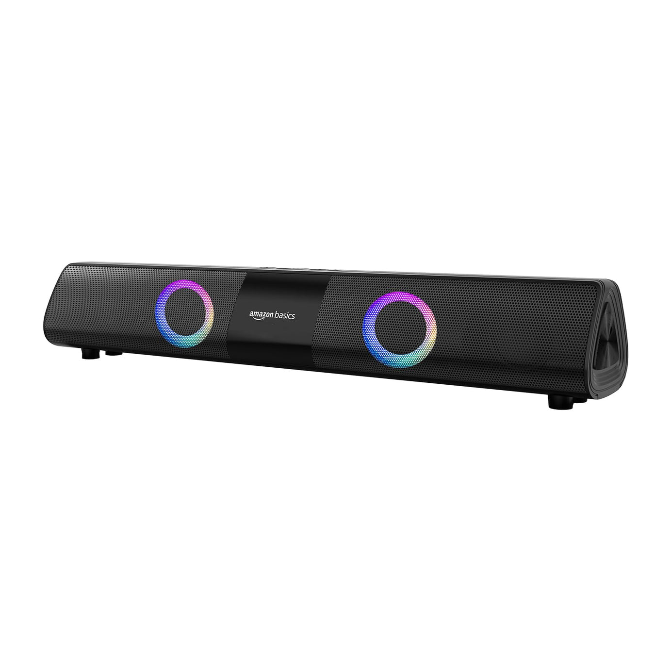 amazon basics 16W Bluetooth Soundbar Speaker with 2000mAh Battery | BT v5.3 | Aux/USB Port | RGB Party Lights