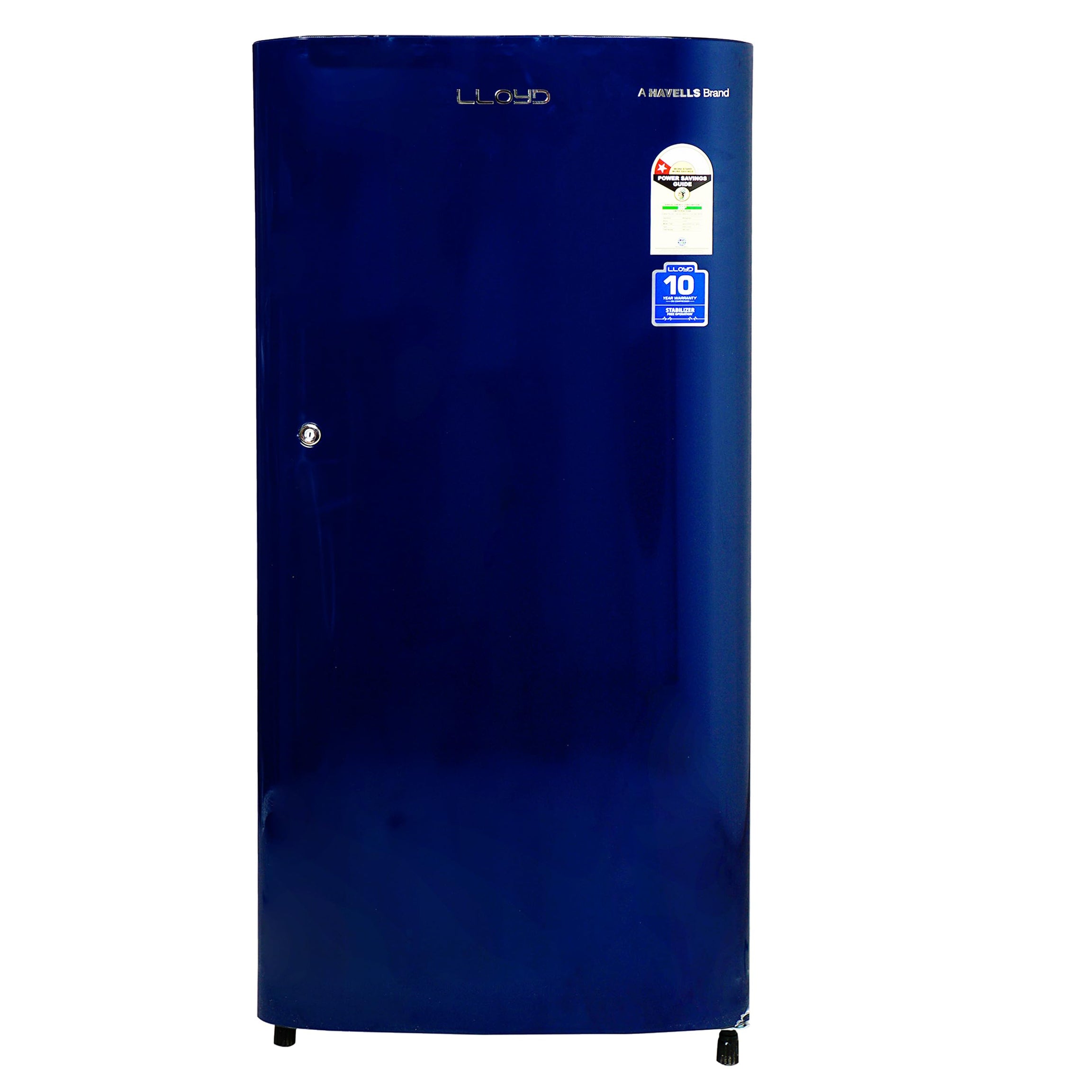 Lloyd Havells 188 L 1 Star Direct-Cool Single Door Refrigerator (2024 Model, GLDC201GRBT1JC,Royal BLUE)