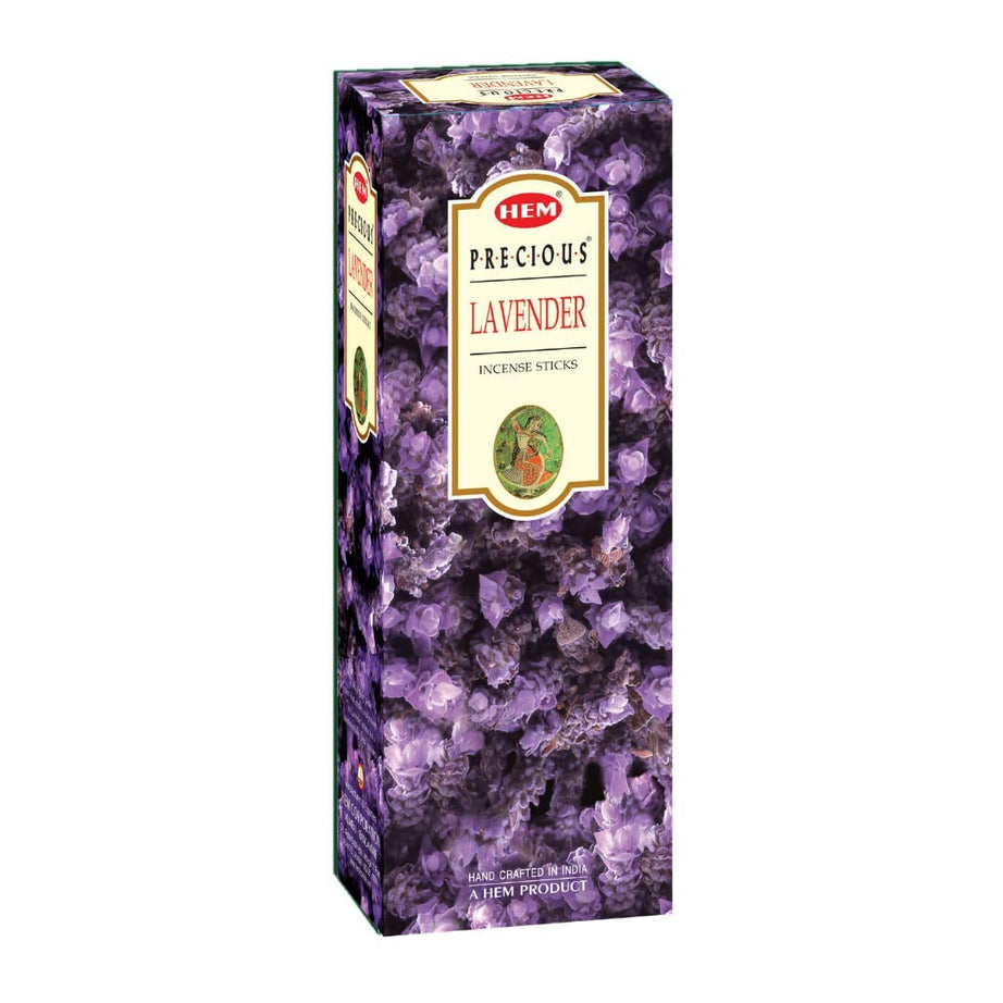 HEM Precious Lavender Incense Sticks | Agarbatti for Home Freshness, Positive Energy & Yoga Meditation | Pooja Item for Home | Burning Time - 35-40 Minutes |120 Sticks (Handcrafted & Low Smoke)