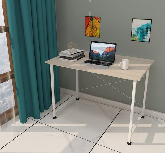 SUNNYCRAFT Multipurpose Computer Table,Study Table (90x60x75cm) Modern Study Desk Laptop Table for Home & Office(White)(Material-Engineered Wood)