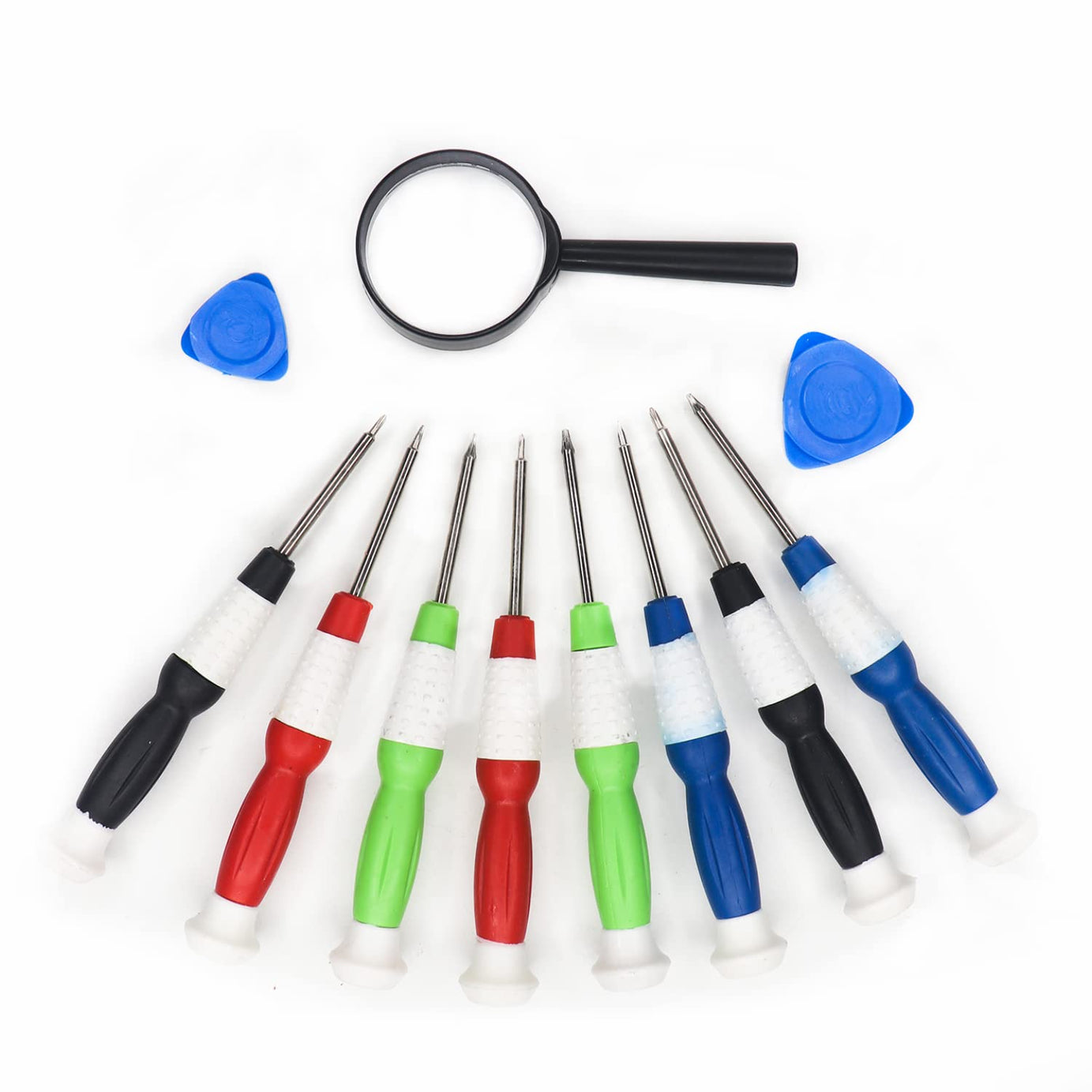 Electronic Spices BK 8600- Screwdriver Tool Kit For Mobile, Laptop repairing - 11 IN 1 (8Pcs Screwdriver + Magnifying Glass + 2pcs Opening Small Triangular picks, Multicolour)