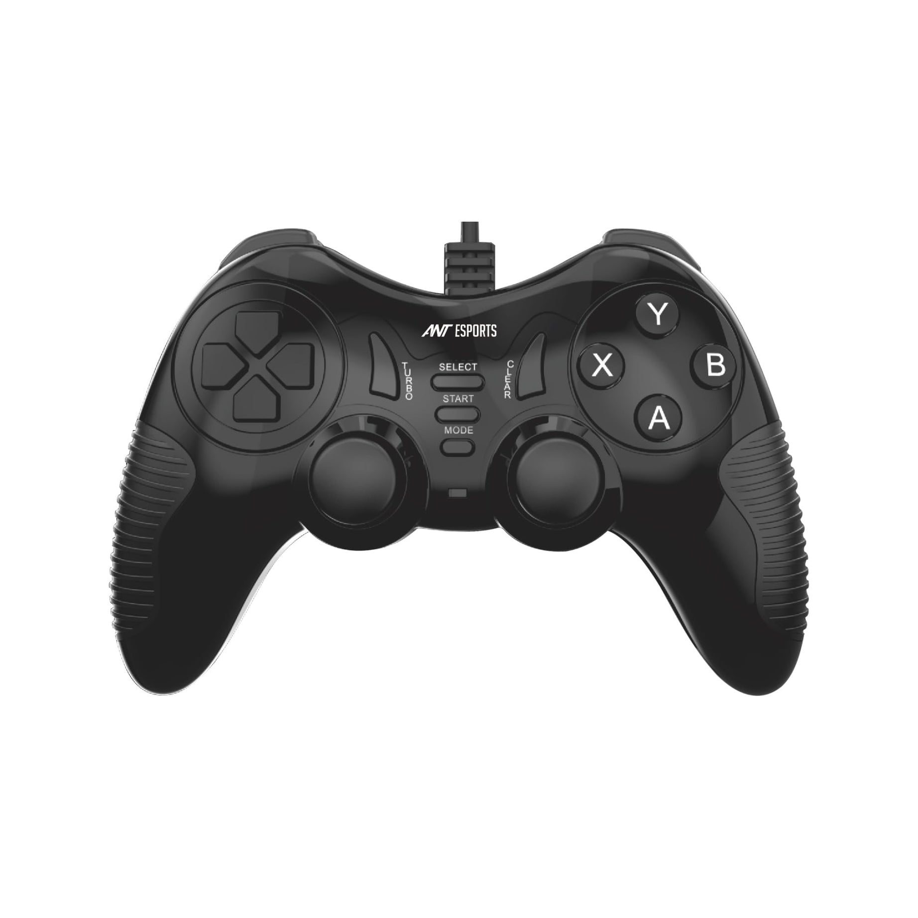 Ant Esports GP115 Wired Gamepad, Compatible for PC & Laptop Computer (All Windows Systems) / PS3 / Android TV Set/Media Box - Black