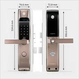 Yale YDM 4115-A, Smart Door Lock with Biometric, Pincode, Mechanical Keys & App Enabled Access, Bluetooth & Wi-Fi Optional for Home & Office | 1 Year Warranty| Matte Finish | Bronze