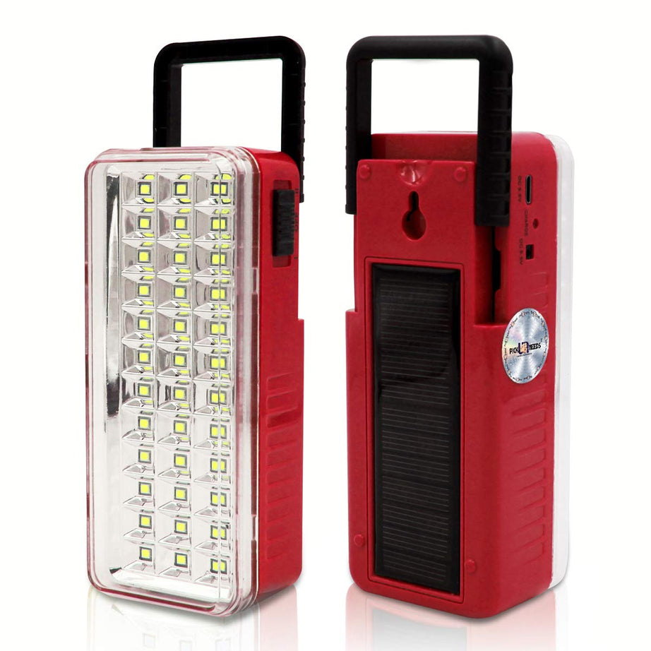 Pick Ur Needs Solar High-Bright 36 LED Light with Rechargeable Emergency Light(ABS Plastic)