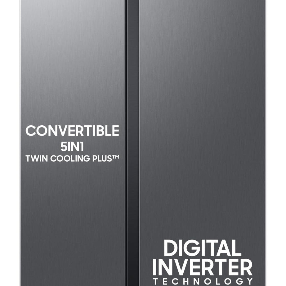 Samsung 653L WI-FI Enabled SmartThings Side By Side Inverter Refrigerator (RS76CG8103S9HL, Refined Inox)